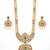 Handcrafted traditional gold-plated temple jewelry set | ethnic bridal lakshmi Necklace :: & earrings for women