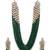 Luxury kundan green crystal statement Necklace :: set | traditional indian wedding jewelry
