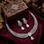 Stunning cz diamond american diamond Necklace :: set with drop earrings - bridal, wedding, party wear