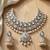 Kundan & pearl gold-plated choker Necklace :: with jhumka earrings and maang tikka for women