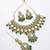 Handcrafted kundan choker Necklace :: set | gold plated | emerald green | wedding & festival jewelry