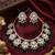 Exquisite kundan pearl Necklace :: set: gold-plated traditional jewelry for wedding