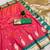 Peach soft silk blend saree with zari weaving meenakari design