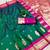 Sea green soft silk blend saree with zari weaving meenakari design