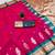 Pink soft silk blend saree with zari weaving meenakari design