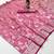 Peach soft silk blend saree with zari weaving meenakari design