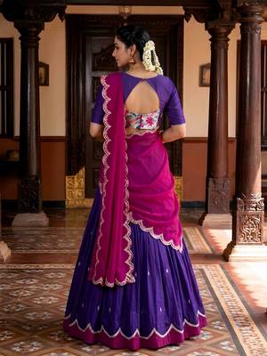 Graceful Naysha Lehenga Choli with Intricate Sequins Work 3