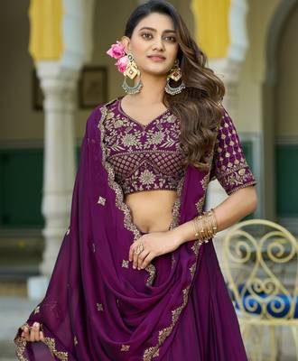 Designer Rangoli Silk Embroidery Work Chaniya Choli Set 3