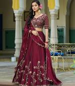 Designer Rangoli Silk Embroidery Work Chaniya Choli Set