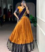 Festive Dola Chex Chex Zari Woven Chaniya Choli Set