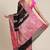 Banarasi silk blend cotton saree in black  colour with zari work