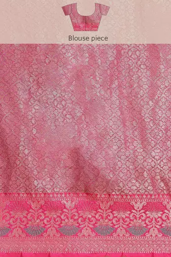 Banarasi silk blend cotton saree in black  colour with zari work