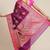Banarasi silk blend cotton saree in purple colour with meenakari work