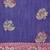 Banarasi silk blend cotton saree in blue colour with meenakari work