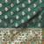 Banarasi silk blend saree in bottle green  colour with floral meenakari  work
