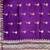 Banarasi viscose silk saree in purple colour with meenakari work