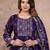 Cotton cambric anarkali kurti-pant-dupatta set