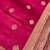 Banarasi viscose silk saree in magenta colour with meenakari work