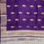 Banarasi viscose silk saree in purple colour with floral zari meenakri work