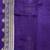 Banarasi viscose silk saree in purple colour with floral zari meenakri work