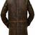 Men’s genuine lambskin leather biker jacket brown color  button style