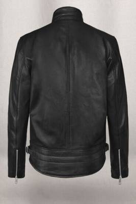 men's white lambskin leather biker jacket classic moto zip style fine 2