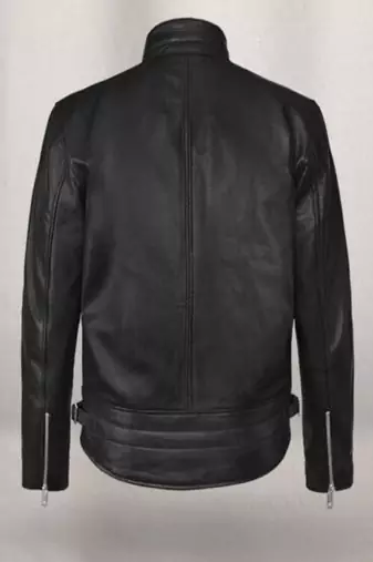 men's white lambskin leather biker jacket classic moto zip style fine