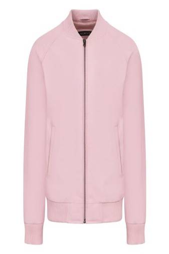 Men's pink lambskin bomber leather biker jacket  slim fit moto style zipper jacket