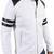 Men's white lambskin leather jacket  slim fit moto style zipper black quilted