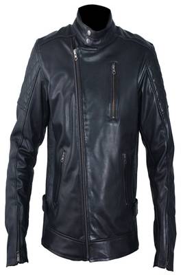 men's black lambskin leather biker jacket premium quilted design distinctive 1