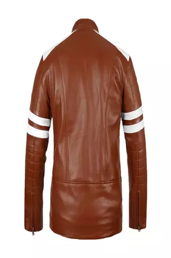 men's white lambskin leather biker jacket premium quilted design stylish