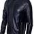 Men’s genuine leather biker jacket slim fit moto style zip-up jacket