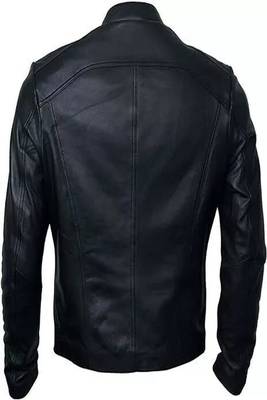 men's genuine lambskin leather biker jacket classic moto zip style authentic featured 2