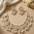 Exquisite kundan pearl Necklace :: set: gold-plated traditional jewelry for wedding