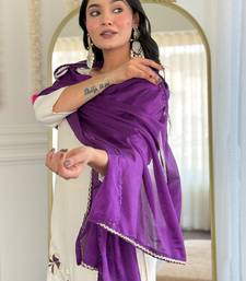 white viscose rayon kurta set