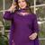 purple viscose rayon kurta set