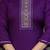  purple silk blended kurta set
