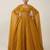 Mustard embroidered tissue anarkali set