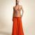 Orange embroidered brocade co ord set