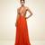 Orange embroidered brocade co ord set