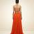 Orange embroidered brocade co ord set