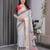 Pure linen weaved with golden zari handloom saree with floral print and designer tassels