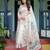 Everyday elegance handloom linen floral saree with blouse piece     5.5m