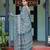 Stylish linen handloom saree with floral digital print and tassels     5.5m + 0.8m