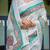 Graceful handloom linen saree with artistic floral print & tassels