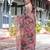 Linen handloom saree with digital floral print and tassels     festive wear