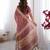 Cotton cotton blend handloom saree with floral motif and tassel border