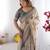 Printed handloom cotton saree for women with floral design and tassels