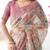 Stylish cotton handloom saree with floral digital print and tassels     5.5m + 0.8m