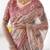 Elegant handloom cotton saree with floral print & tassel edges     5.5m + 0.8m blouse